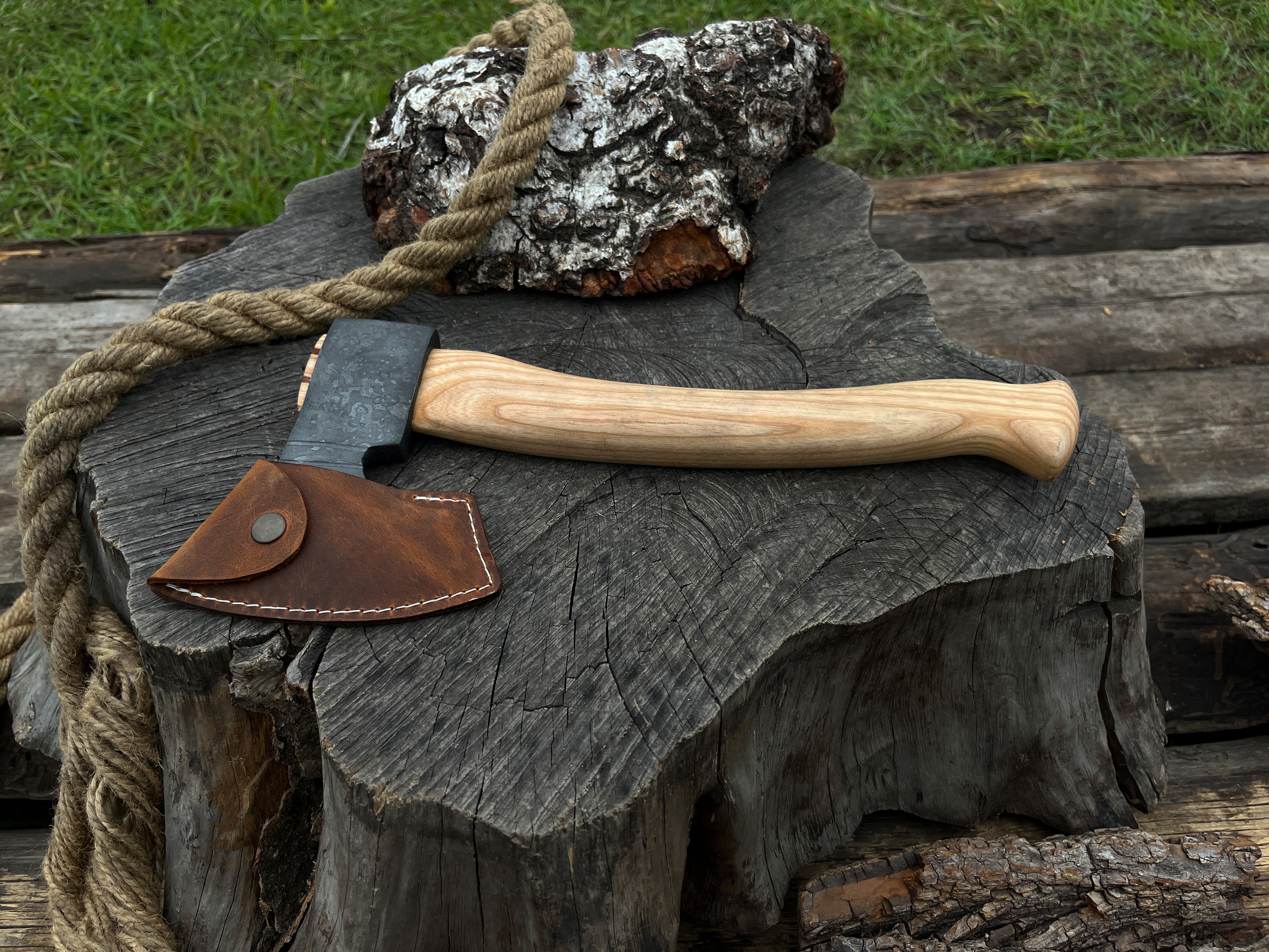 Hand-Forged Small Carving Axe, 26 cm (10.2 inches) - Forged Steel Tools