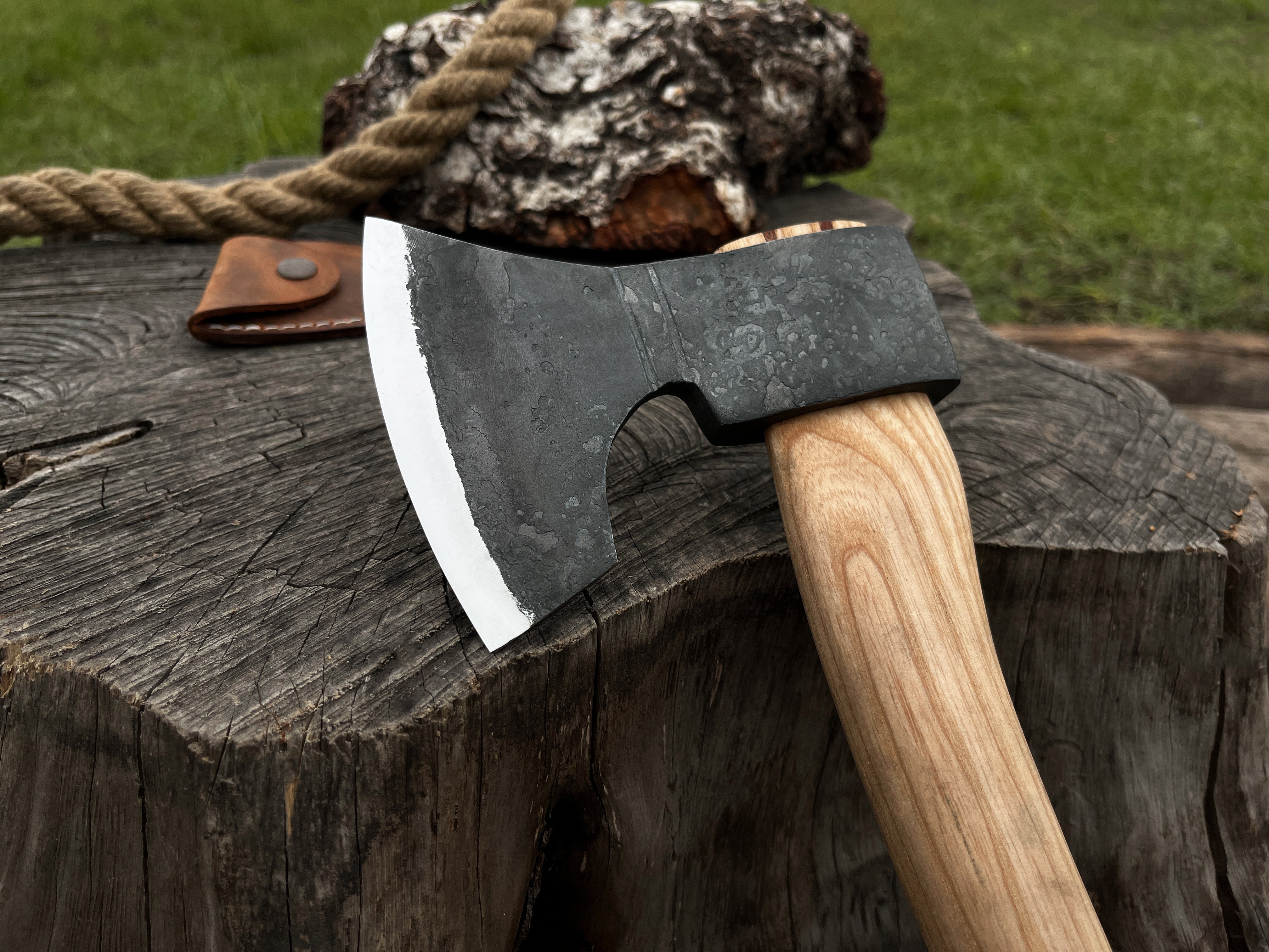 Hand-Forged Small Carving Axe, 26 cm (10.2 inches) - Forged Steel Tools