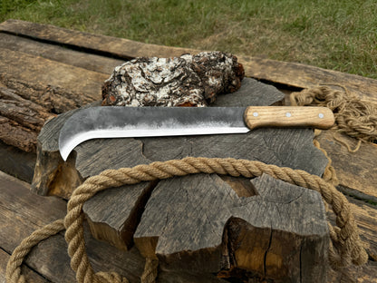 Hand-Forged Bushcraft Knife, 27 cm (10.6 inches) - Forged Steel Tools