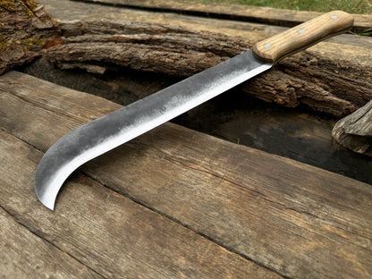 Hand-Forged Bushcraft Knife, 27 cm (10.6 inches) - Forged Steel Tools