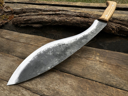 Hand-Forged Bushcraft Knife, 36 cm (14.1 inches) (Copy) - Forged Steel Tools