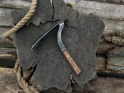 Large Hand-Forged Finnish Adze - Forged Steel Tools