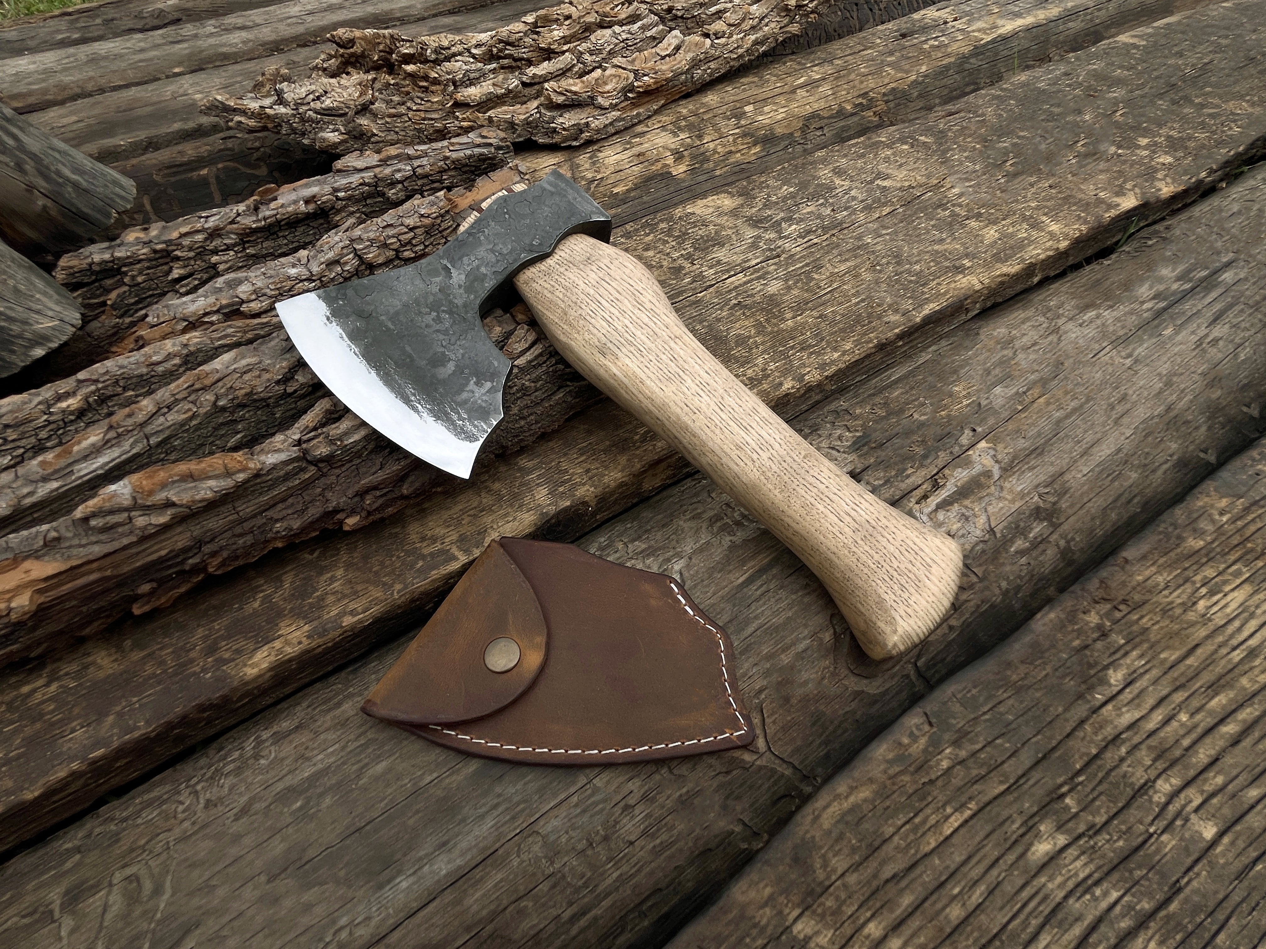 Hand-Forged Carving Axe - Forged Steel Tools