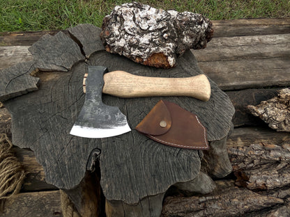 Hand-Forged Carving Axe - Forged Steel Tools