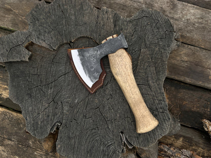 Hand-Forged Carving Axe - Forged Steel Tools