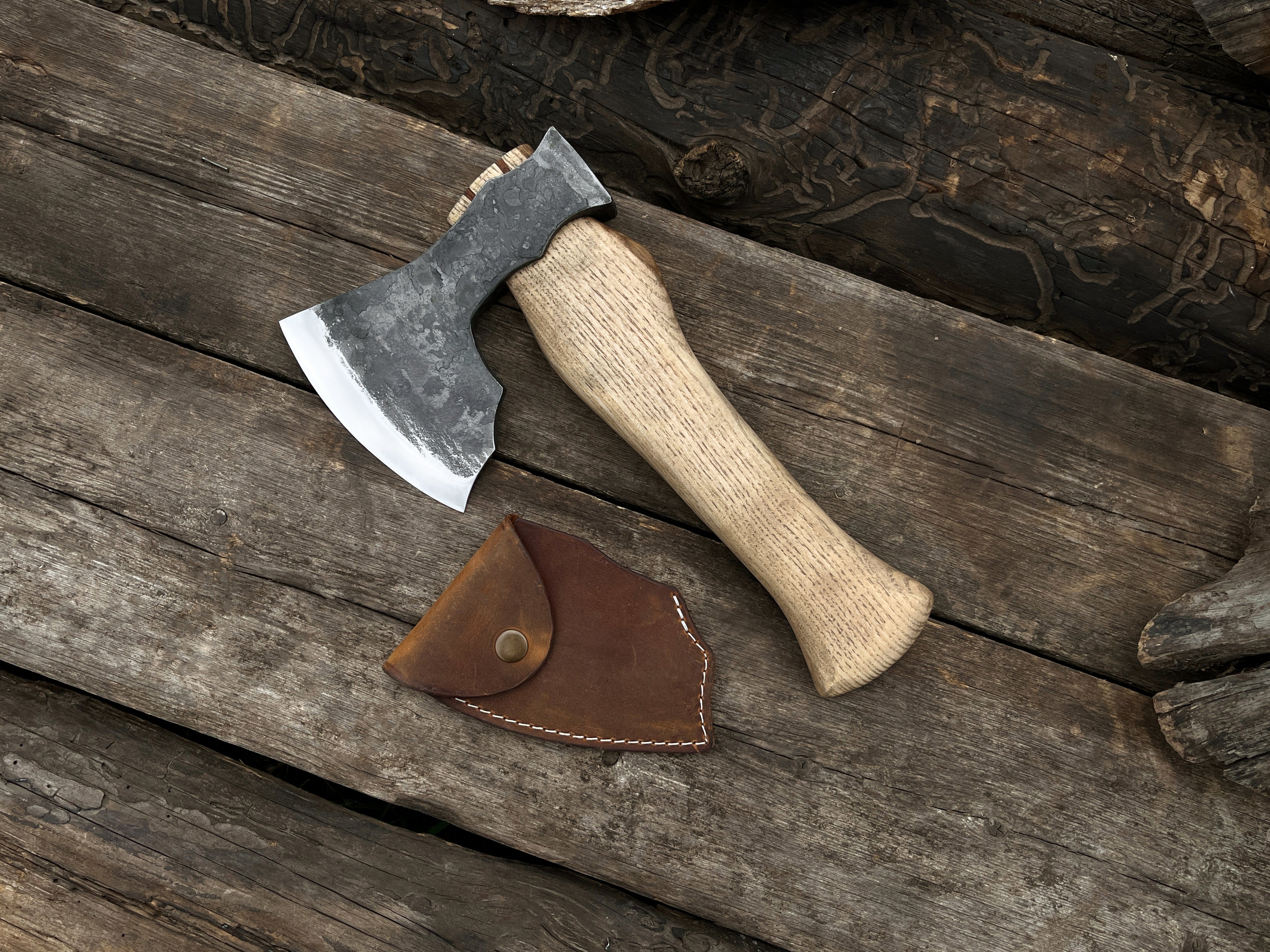 Hand-Forged Carving Axe - Forged Steel Tools