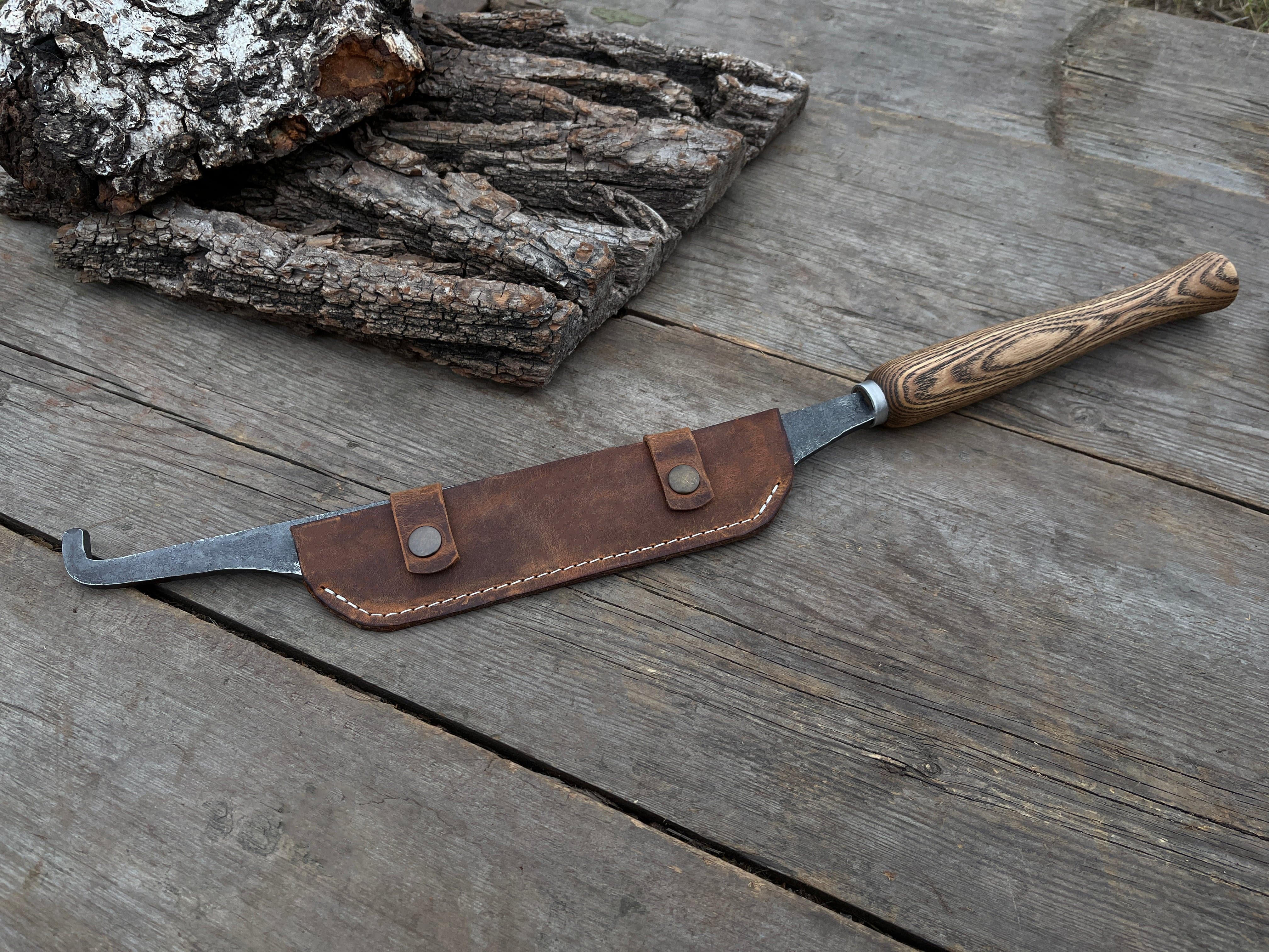 Hand-Forged Small Stock Knife - Cloggers knife - Forged Steel Tools