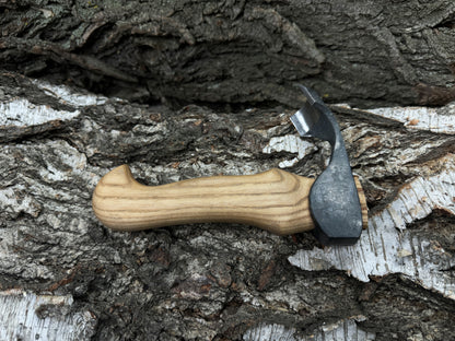 Small Kuksa Adze with Medium Curved Blade, 5.5 cm (2.2 in)