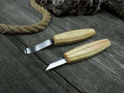 2-Piece Hand-Forged Spoon Carving Tool Set WS2