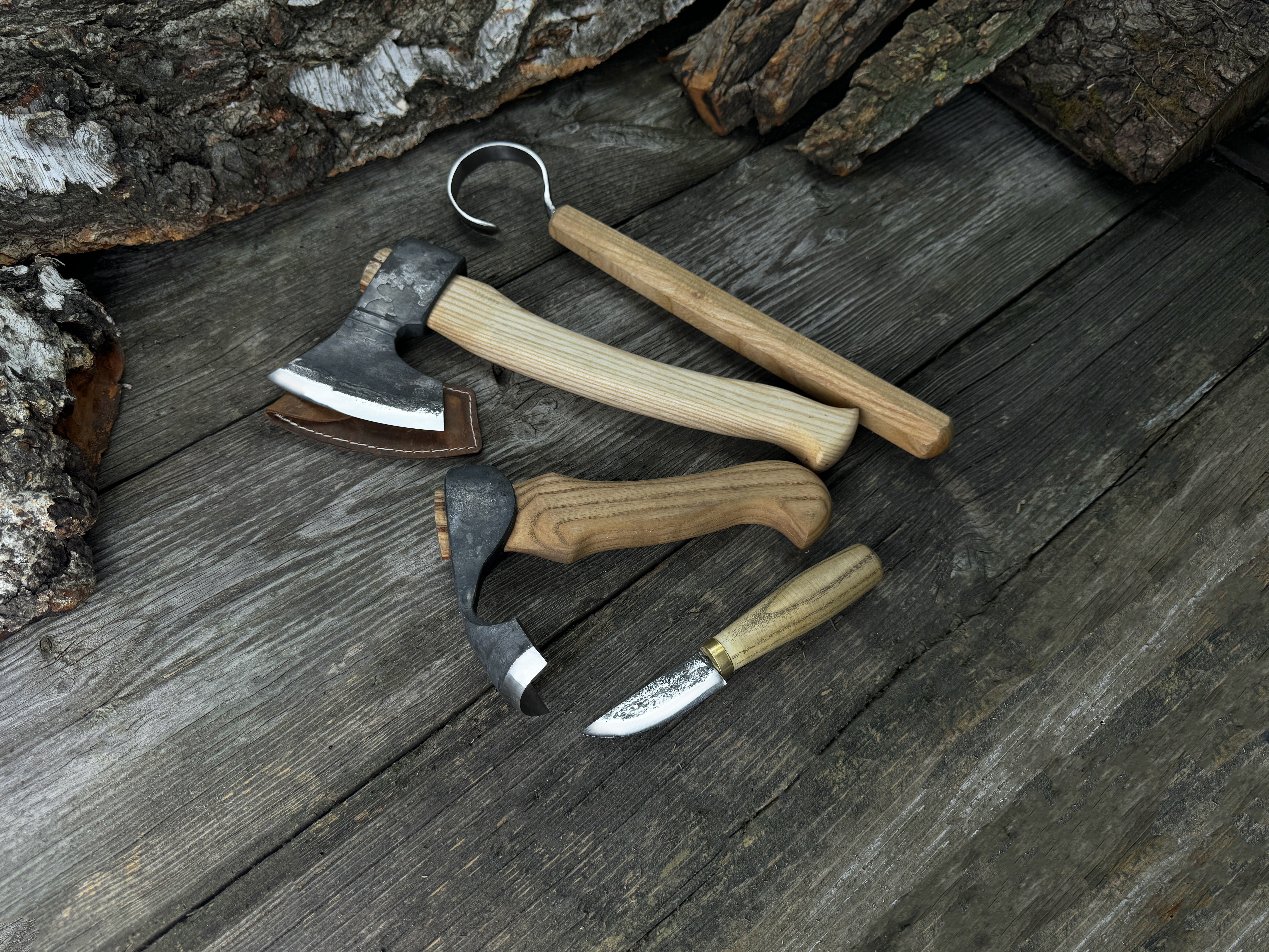 Hand-Forged Small Wood Carving Kit WS1