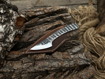 Hand-Forged Marking Knife Kiridashi with Rounded Blade, 5.5 cm (2.1 inches) - Forged Steel Tools