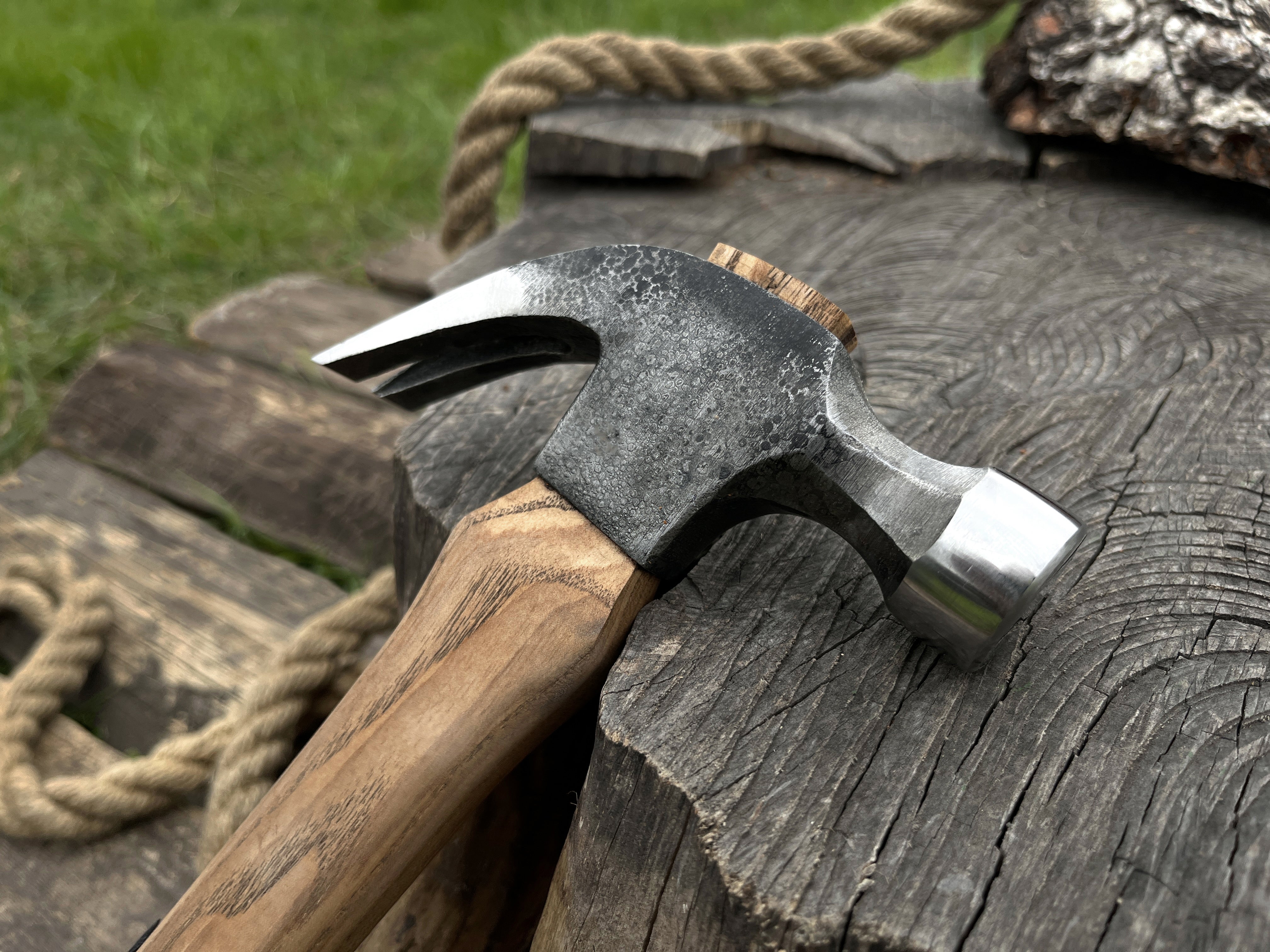 Hand-Forged Hammer, 0.5 kg - Forged Steel Tools