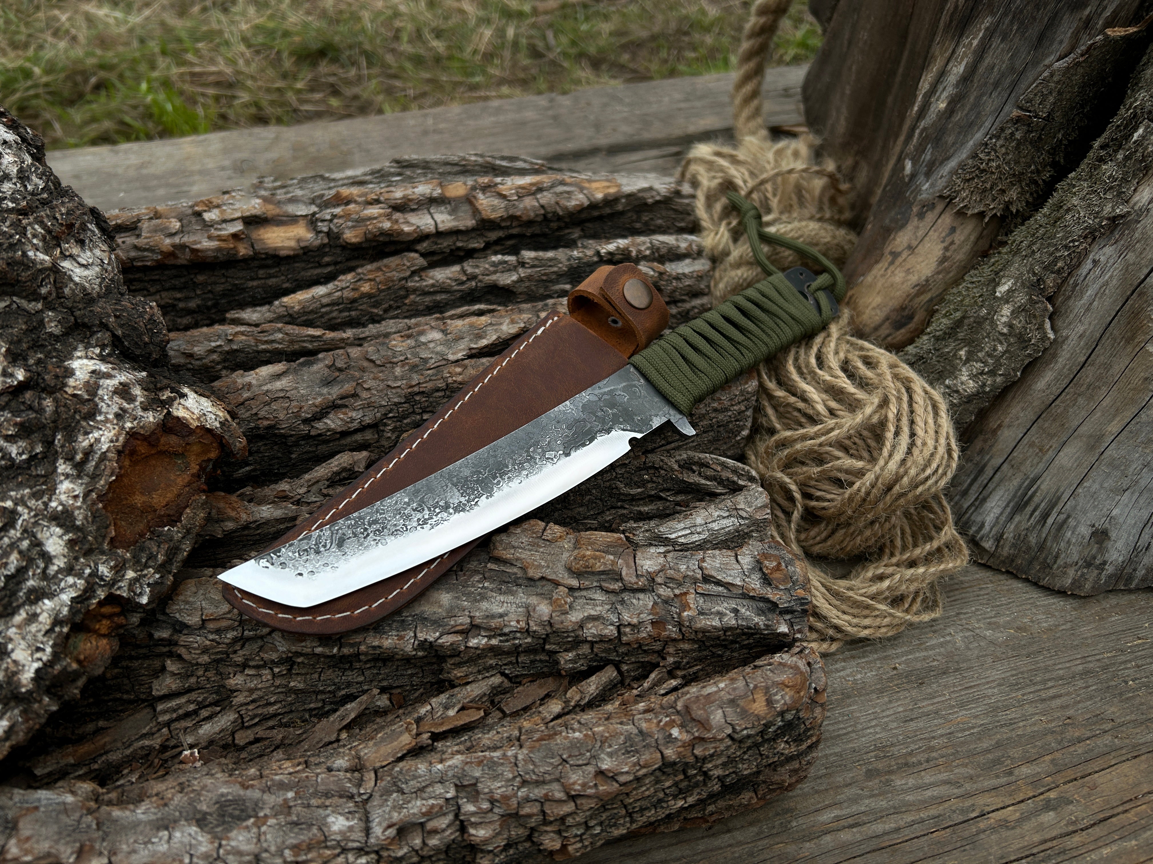 Hand-Forged Throwing Knife, Total Length - 24.5 cm (9.6 inches)