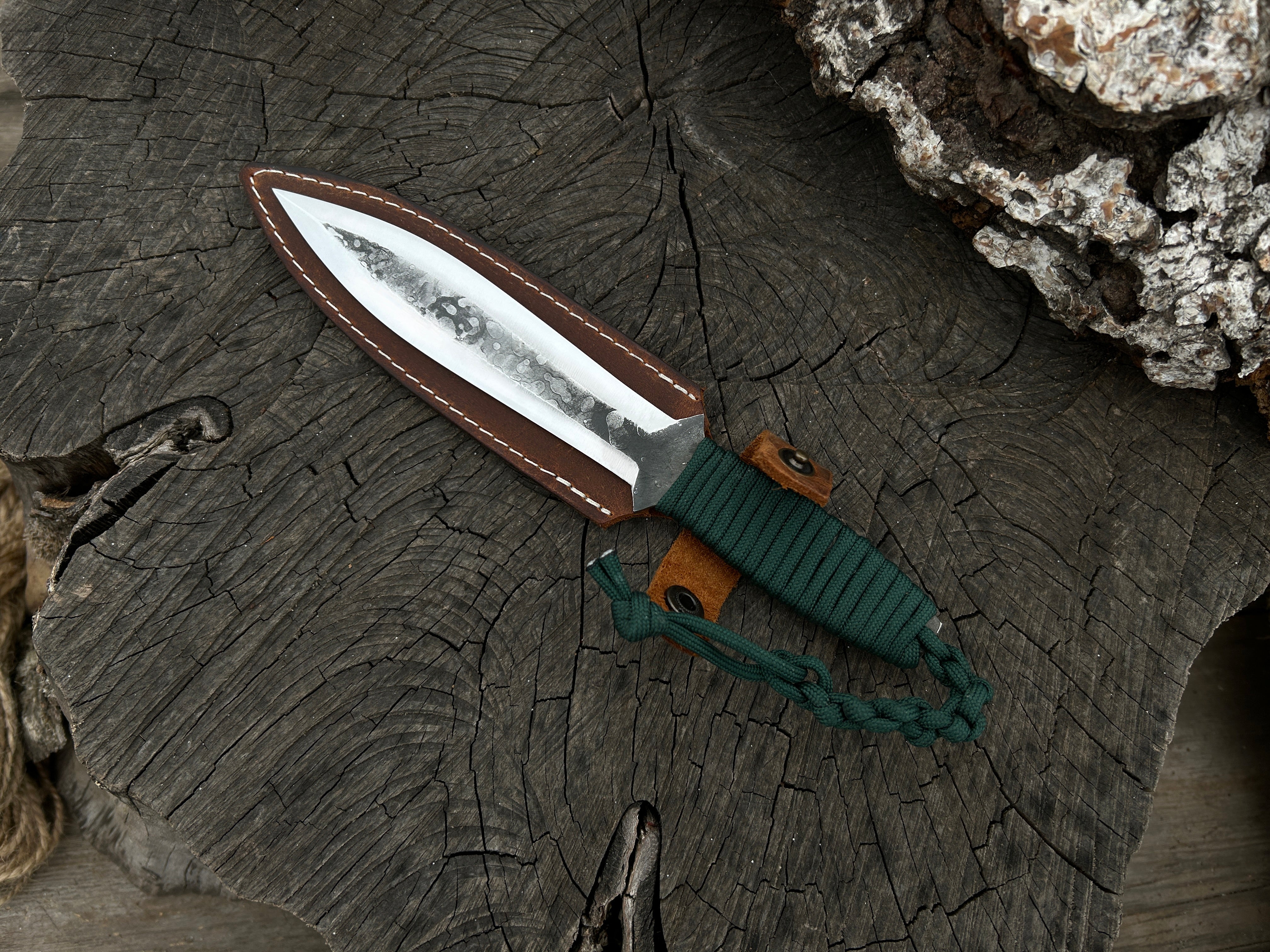 Hand-Forged Throwing Knife, Total Length - 22 cm (8.6 inches)