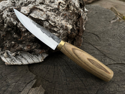 Hand-Forged Whittling Sloyd Knife, 10 cm (3.9 inches) - Forged Steel Tools