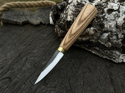 Hand-Forged Whittling Sloyd Knife, 7 cm (2.8 inches) - Forged Steel Tools