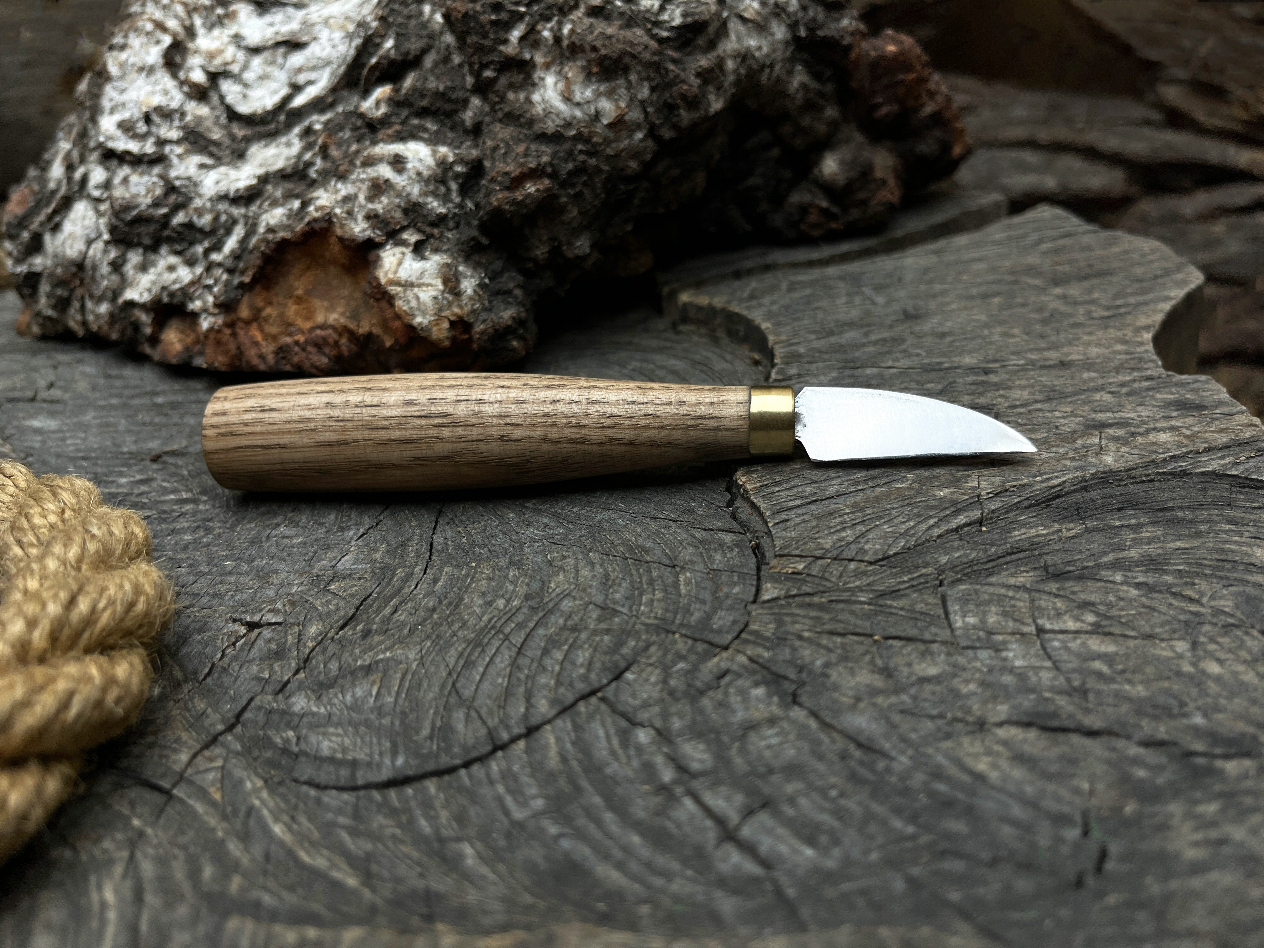 Hand-Forged Chip Carving Knife - Forged Steel Tools