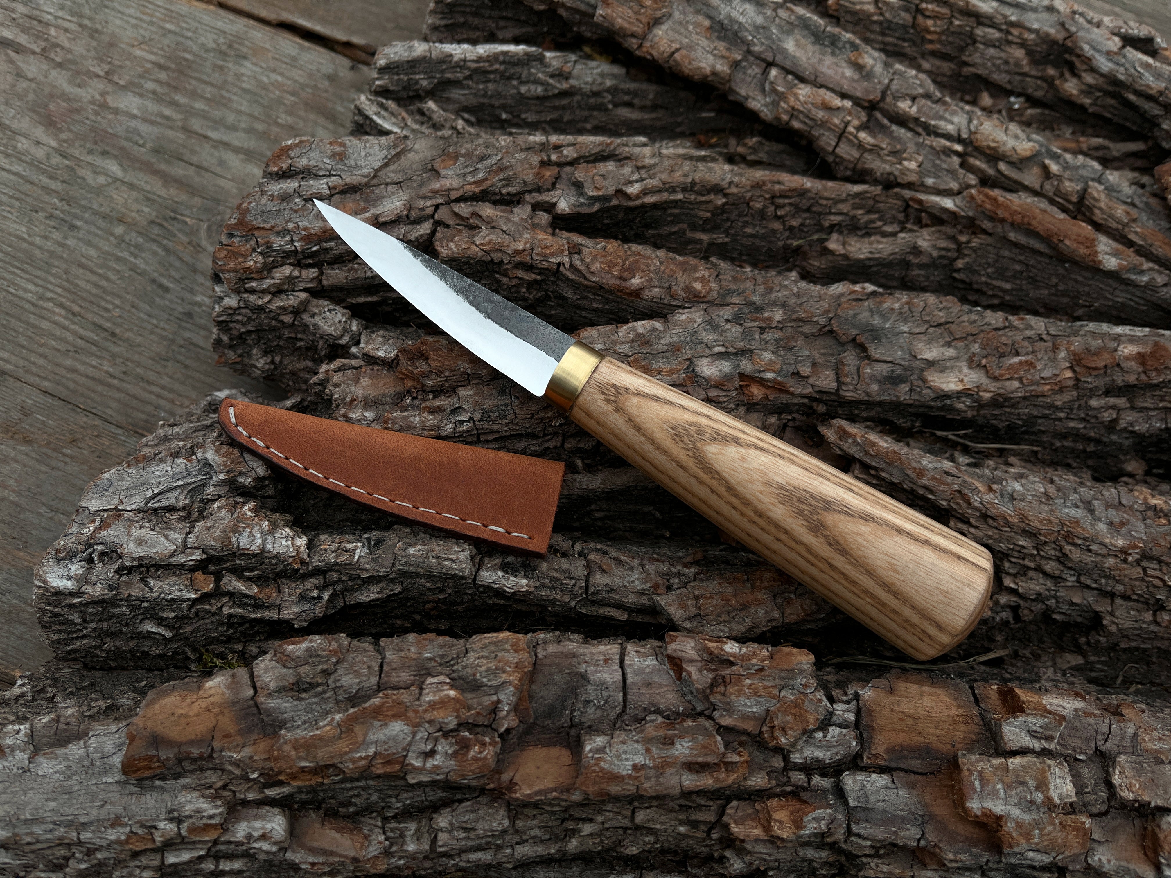 Hand-Forged Whittling Sloyd Knife, 7 cm (2.8 inches) - Forged Steel Tools