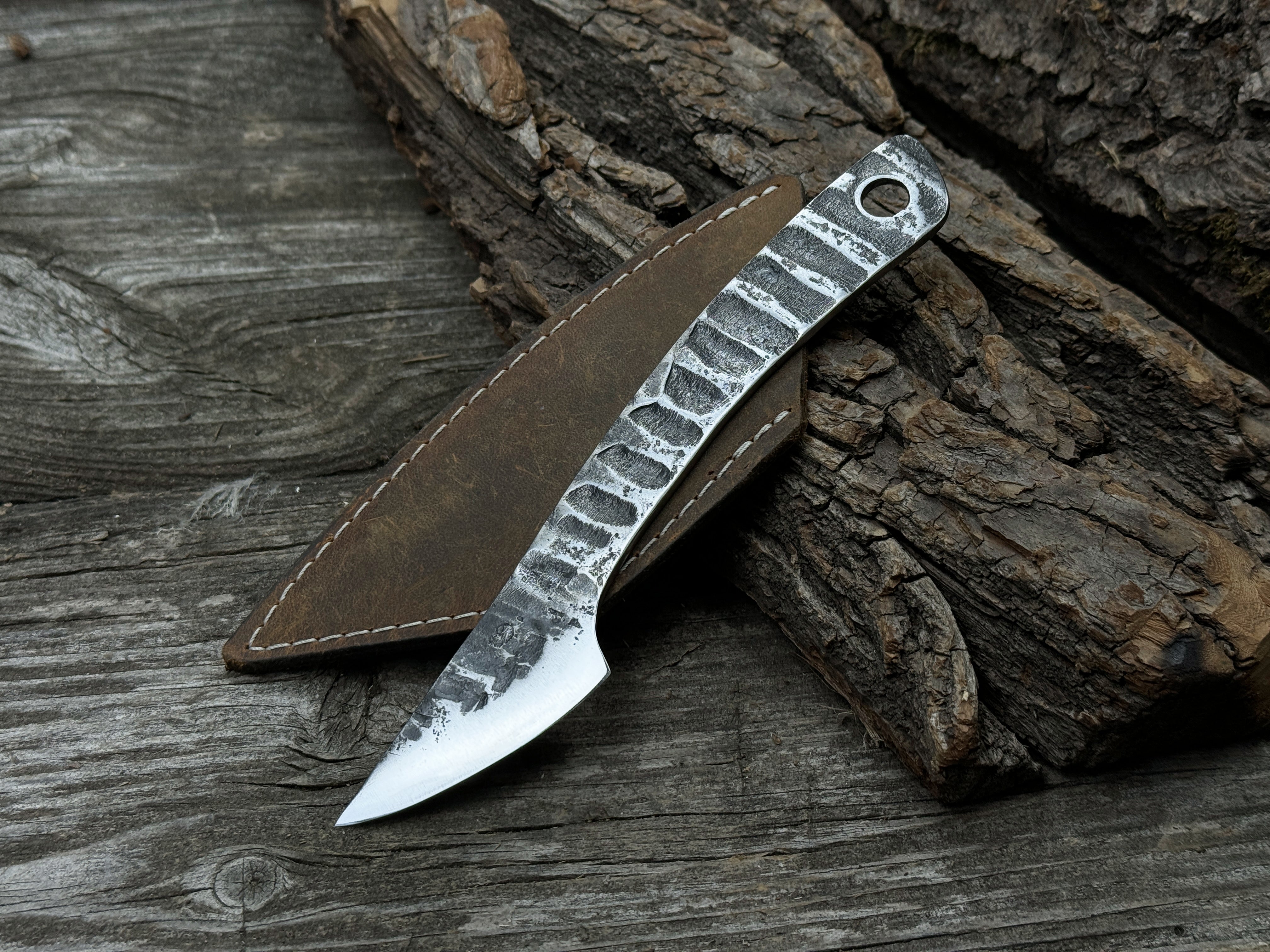 Couteau de marquage Kiridashi forgé à la main avec lame arrondie, 5,5 cm (2,17 pouces)