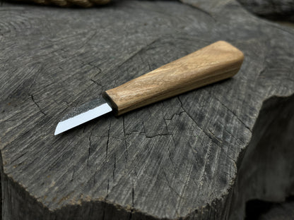 Hand-Forged Small Chip Carving Knife 2.5 cm (1 inch) - Forged Steel Tools