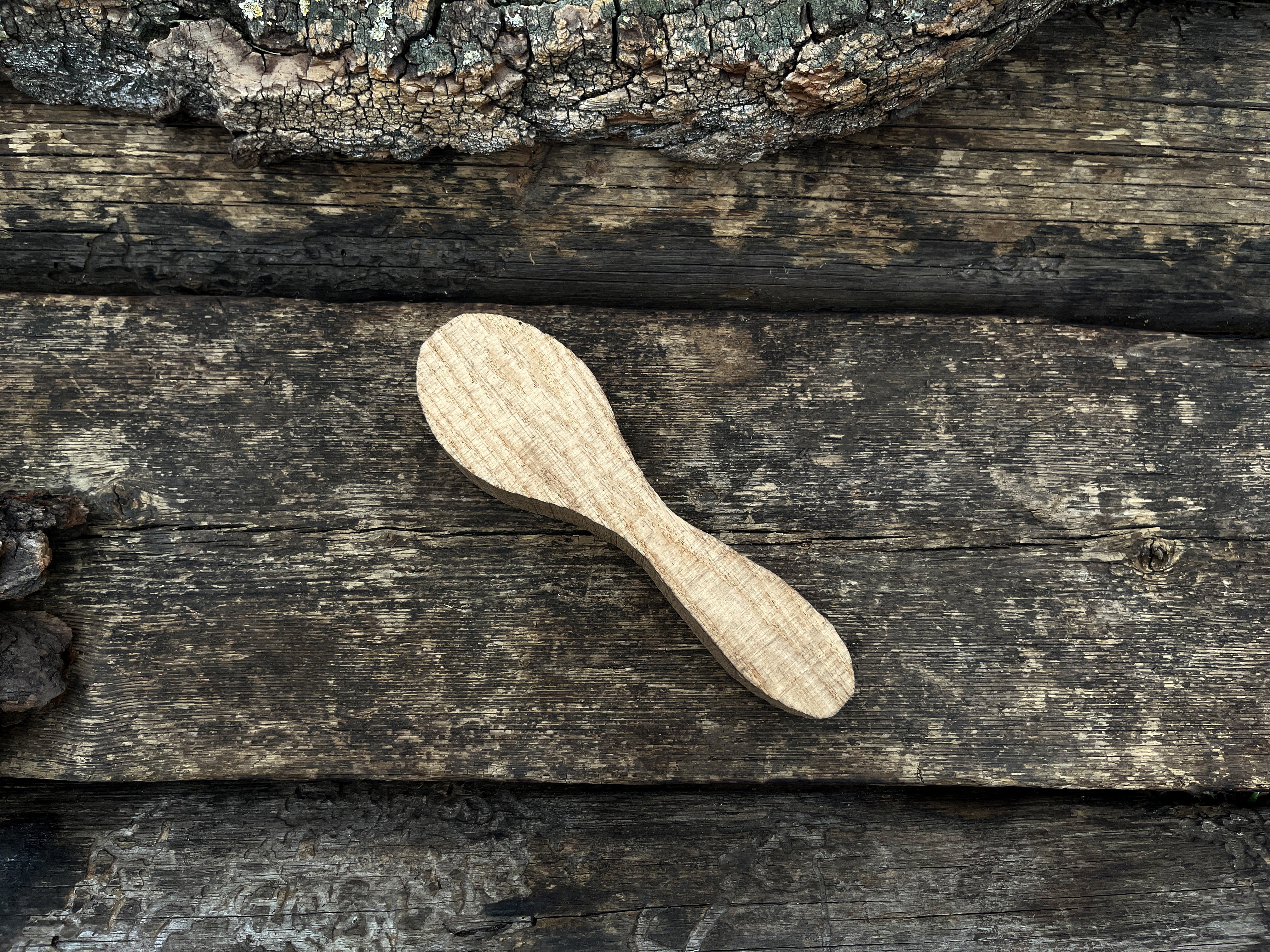 Wooden Spoon Blank, Total Length 17.5 cm (6.9 inches) - Forged Steel Tools