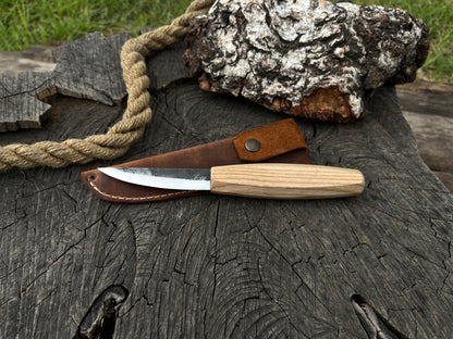 Hand-Forged Sloyd Knife, 8.5 cm (3.3 inches) - Forged Steel Tools