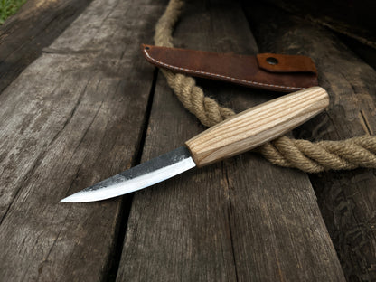 Hand-Forged Sloyd Knife, 8.5 cm (3.3 inches) - Forged Steel Tools