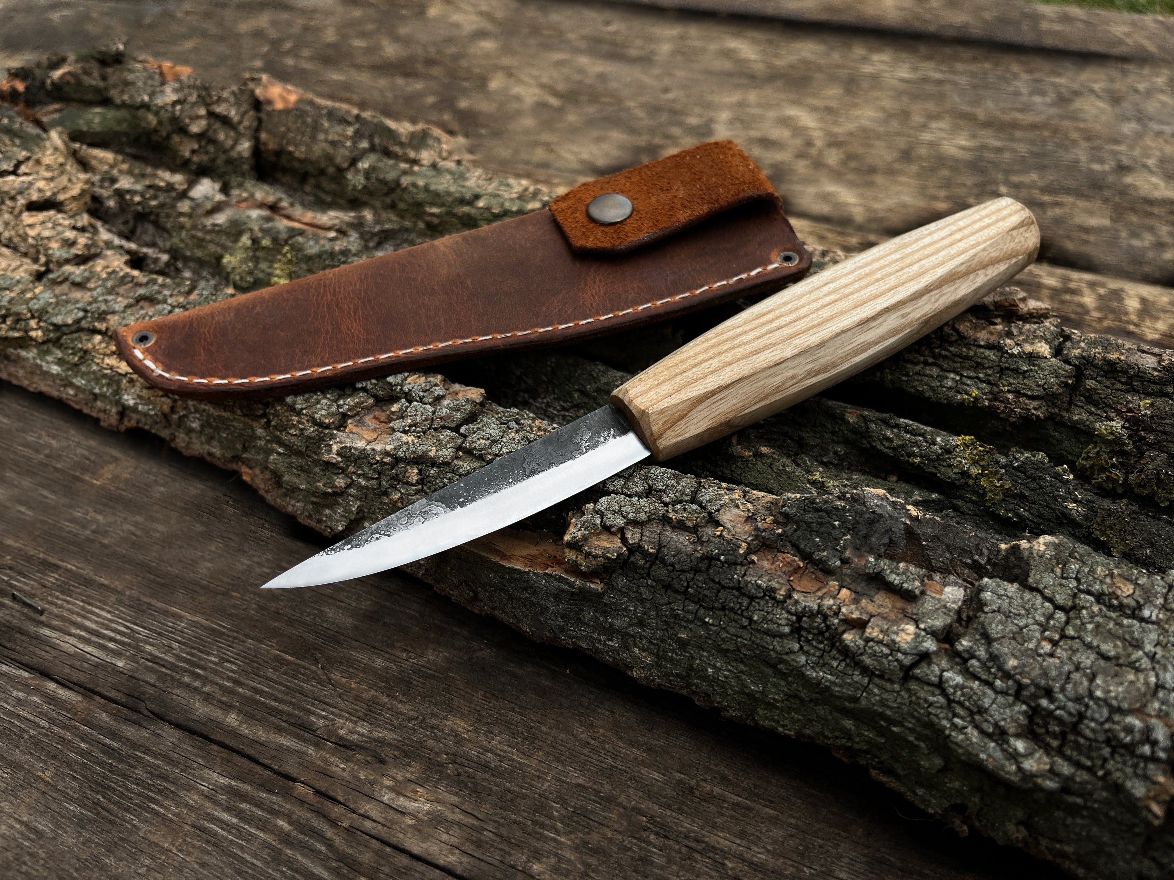 Hand-Forged Sloyd Knife, 8.5 cm (3.3 inches) - Forged Steel Tools