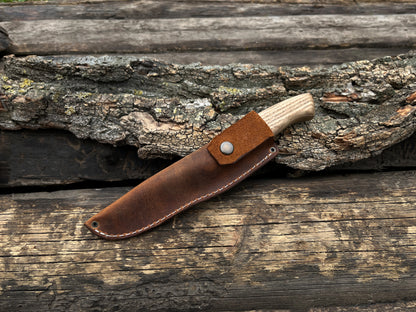 Hand-Forged Sloyd Knife, 8 cm (3.1 inches) - Forged Steel Tools