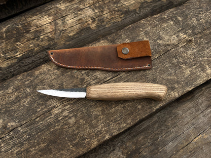 Hand-Forged Sloyd Knife, 8 cm (3.1 inches) - Forged Steel Tools