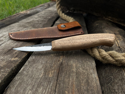 Hand-Forged Sloyd Knife, 8 cm (3.1 inches) - Forged Steel Tools