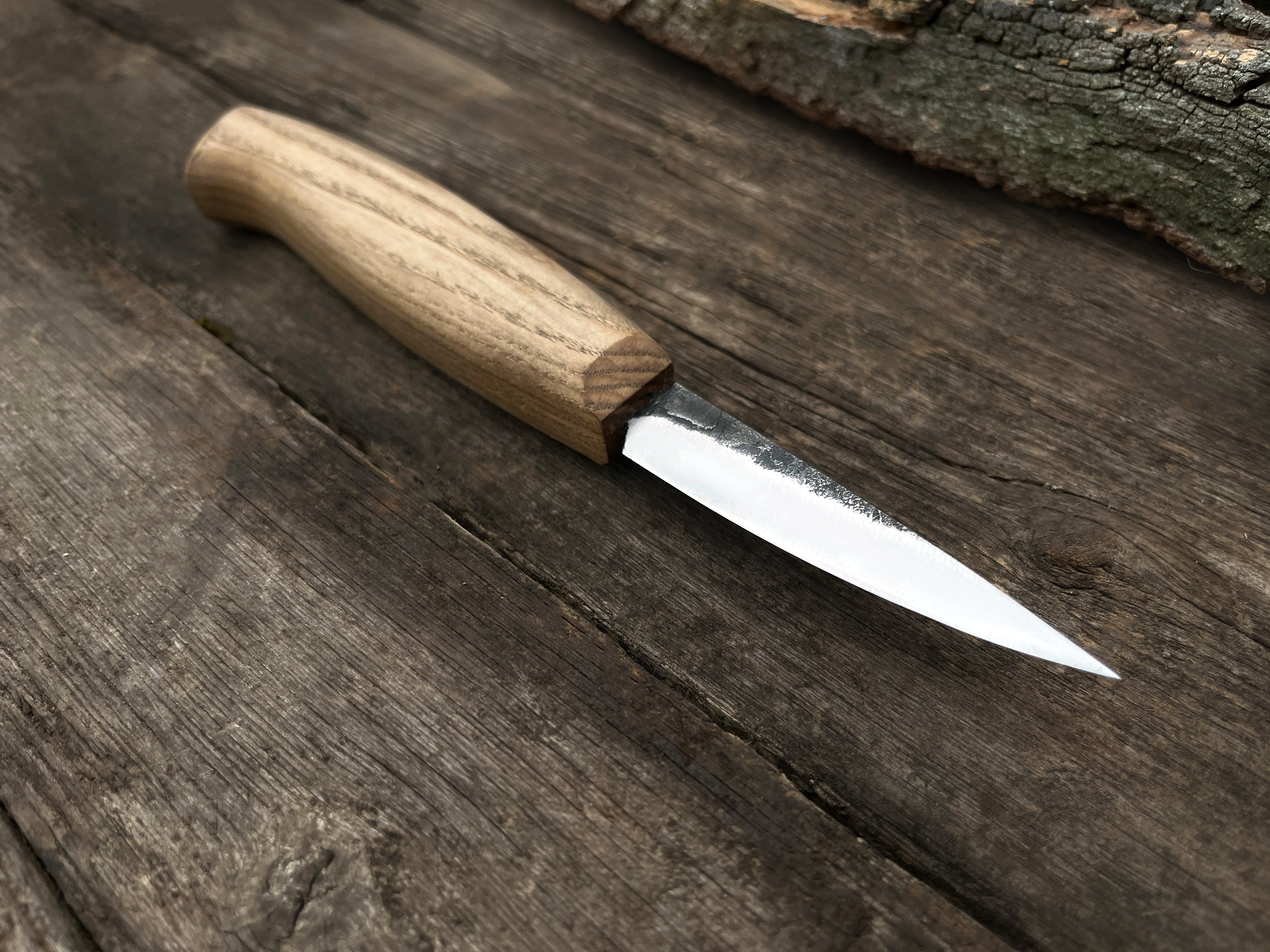 Hand-Forged Sloyd Knife, 8 cm (3.1 inches) - Forged Steel Tools