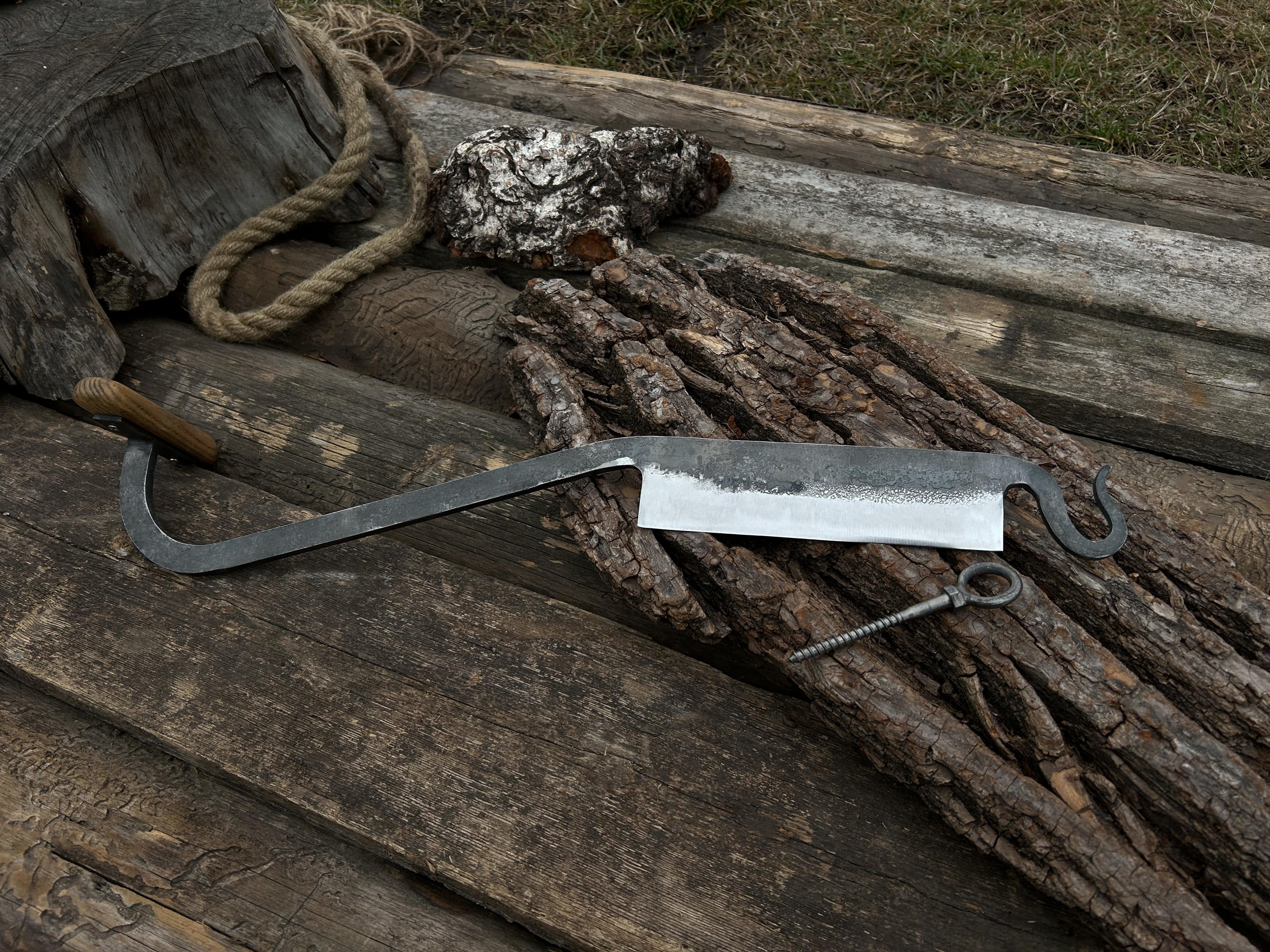 Hand-Forged Medium Stock Knife - Cloggers knife - Forged Steel Tools