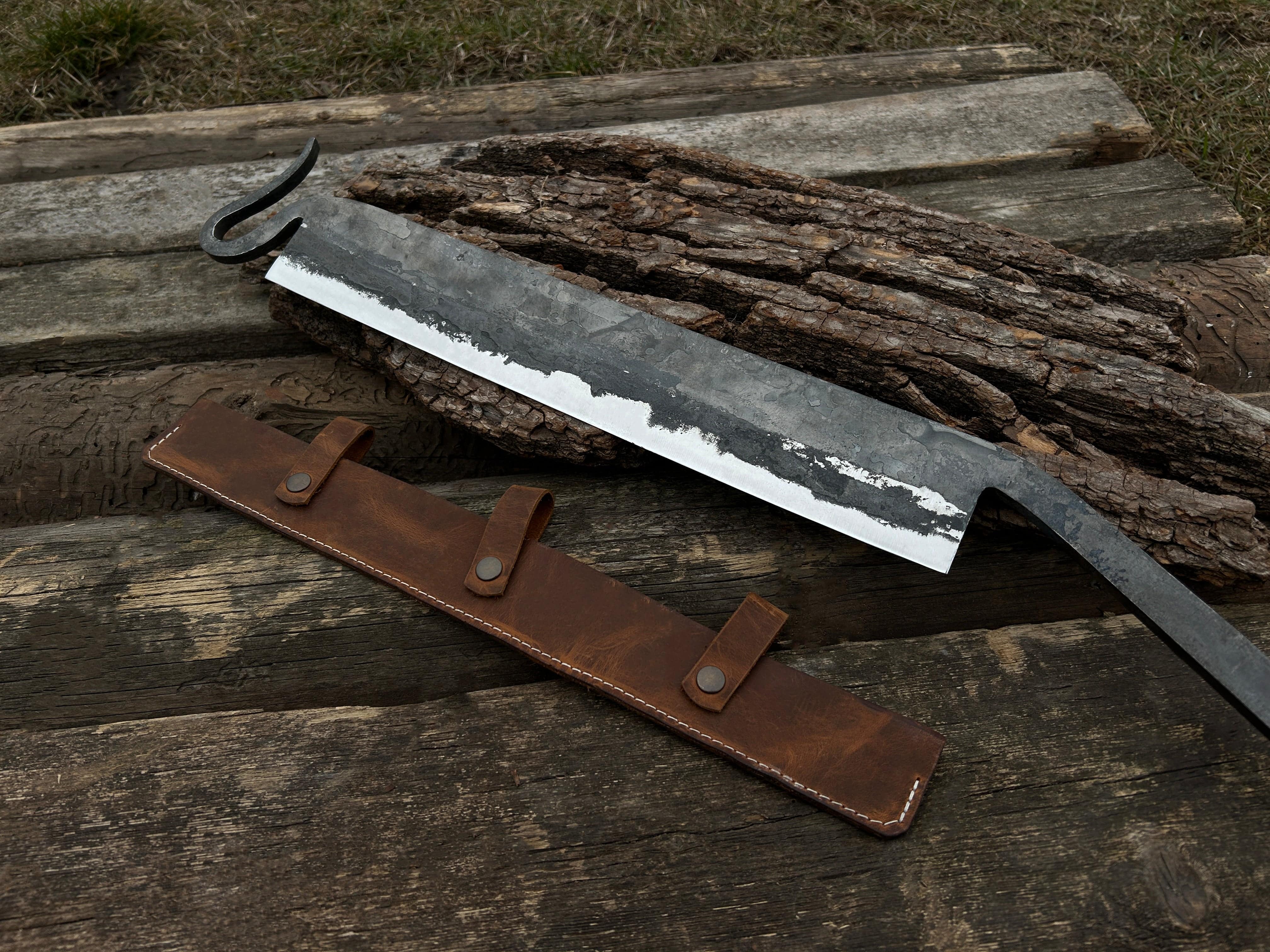 Hand-Forged Large Stock Knife - Cloggers Knife - Forged Steel Tools