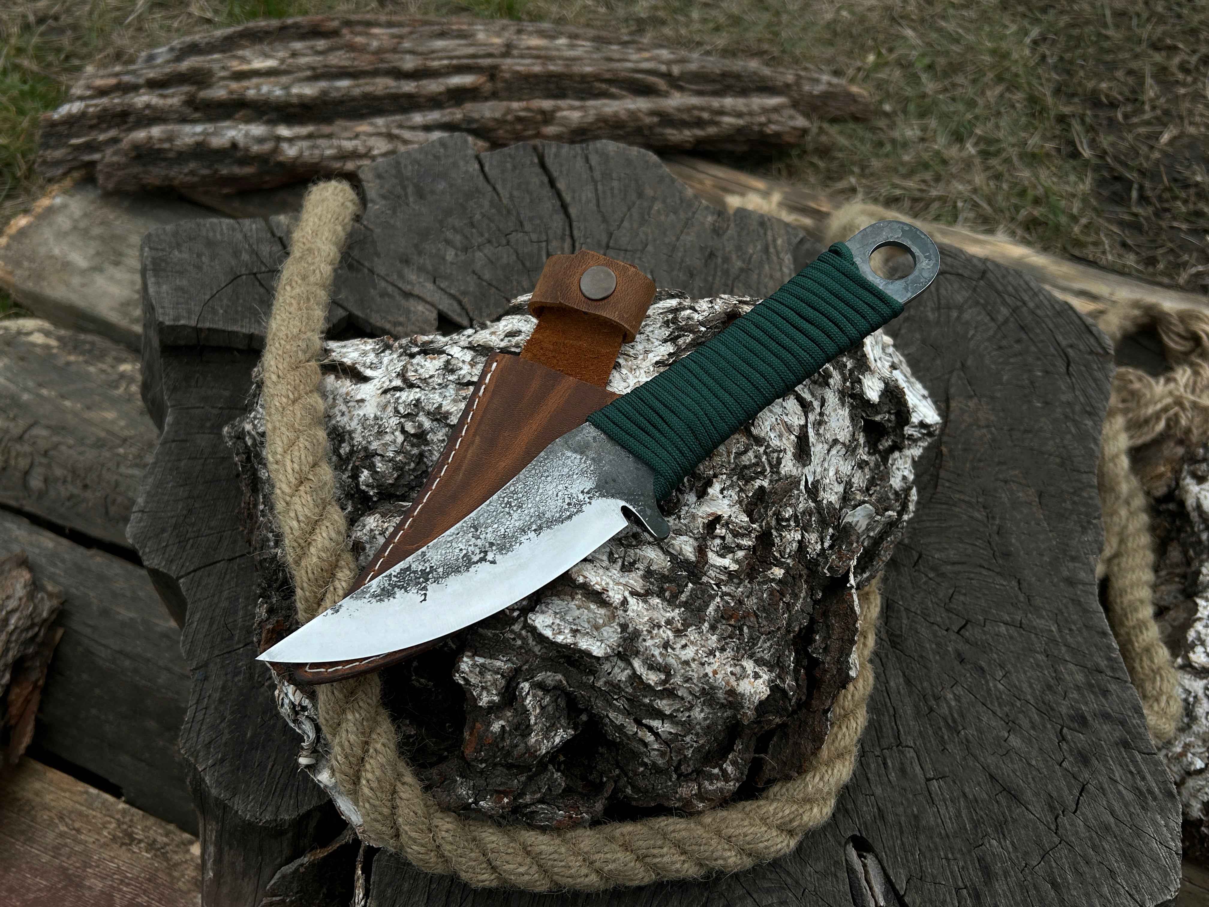 Hand-Forged Throwing Knife, Total Length - 25.5 cm (10 inches)