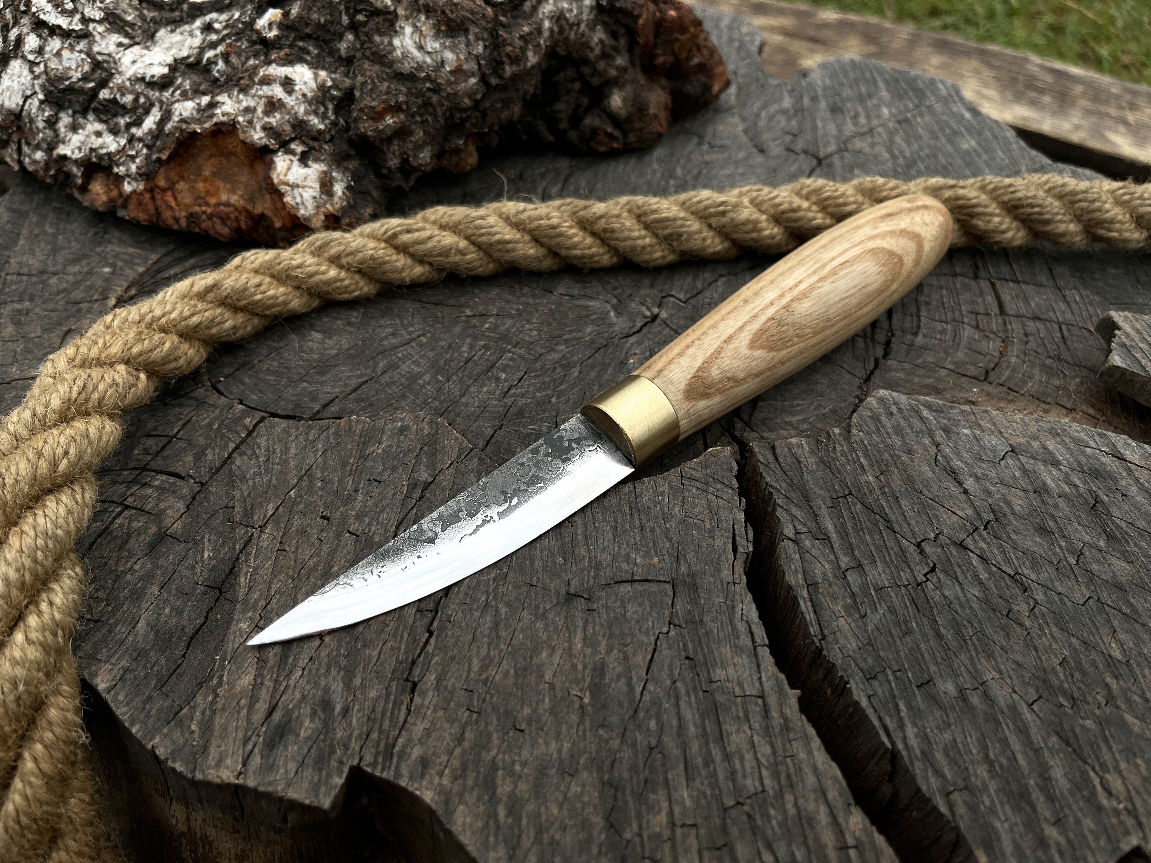 Hand-Forged Bushcraft Knife - Forged Steel Tools