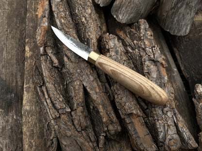 Hand-Forged Bushcraft Knife - Forged Steel Tools