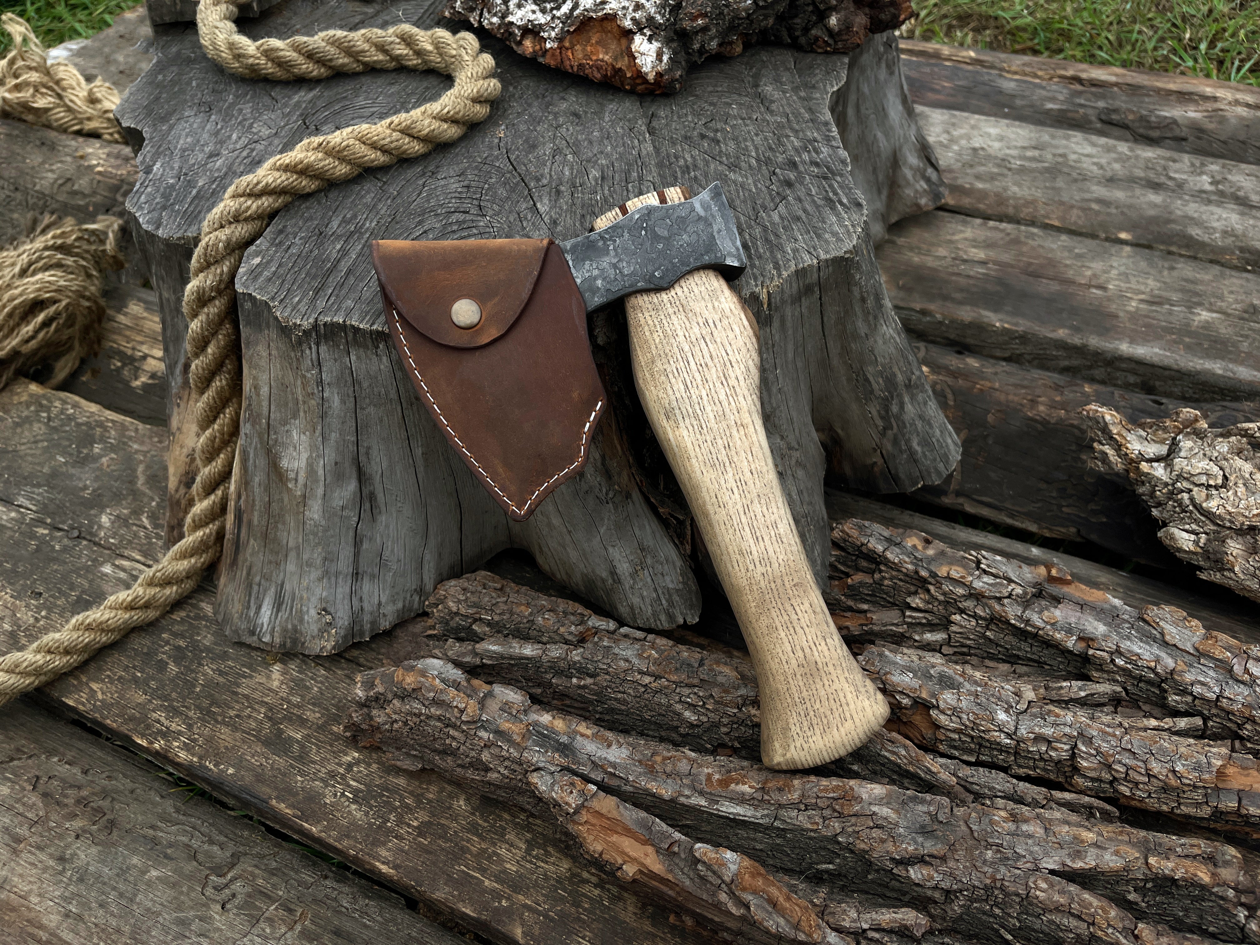 Hand-Forged Carving Axe - Forged Steel Tools