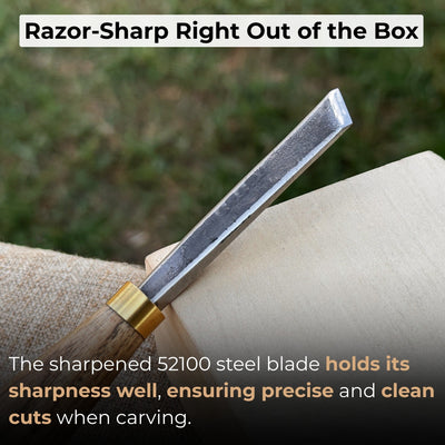 Angled Bevel Carving Chisel – 10 mm (0.39 inches) - 2