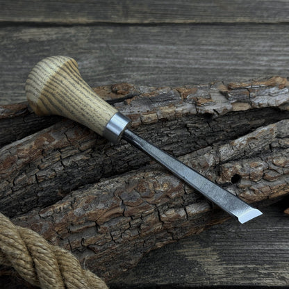 Angled Bevel Carving Chisel with Palm Handle – 10 mm (0.39 inches) - 7