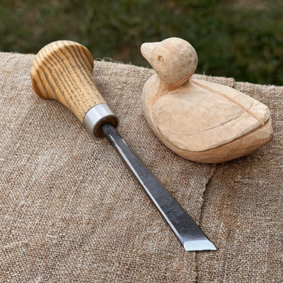 Angled Bevel Carving Chisel with Palm Handle – 10 mm (0.39 inches) - 1