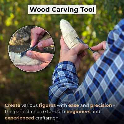 Angled Bevel Carving Chisel with Palm Handle – 10 mm (0.39 inches) - 7