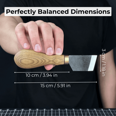Angled Leather Skiving Knife, 3 cm (1.18 inches) - 6