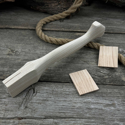 Ash Wood Axe Handle with Red Oak Wedges, 33 cm (12.99 inches) - 2