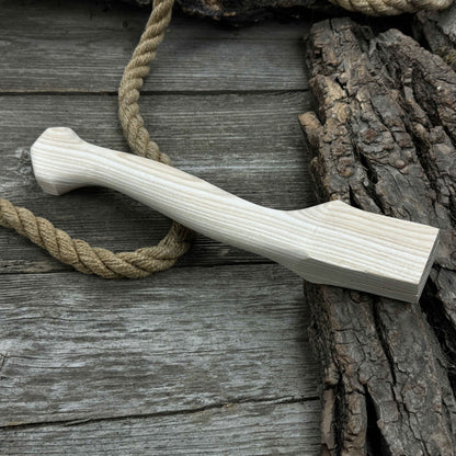 Ash Wood Axe Handle with Red Oak Wedges, 33 cm (12.99 inches) - 5