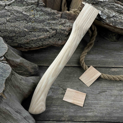 Ash Wood Axe Handle with Red Oak Wedges, 41.5 cm (16.3 in) - 5