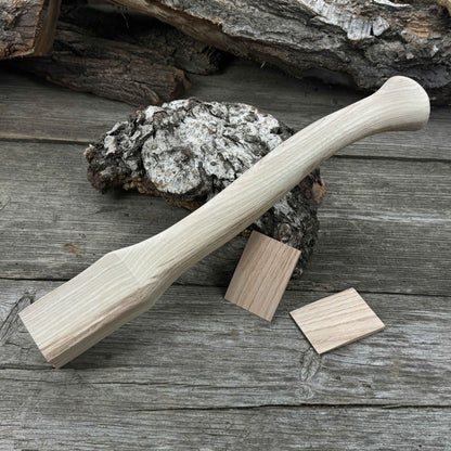Ash Wood Axe Handle with Red Oak Wedges, 42 cm (16.54 in) - 9