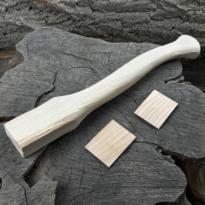 Ash Wood Axe Handle with Red Oak Wedges, 42 cm (16.54 in) - 8