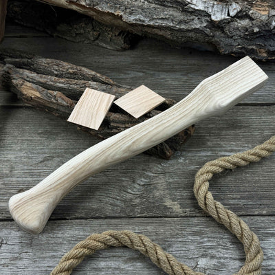 Ash Wood Axe Handle with Red Oak Wedges, 42 cm (16.54 in) - 3