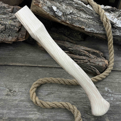 Ash Wood Axe Handle with Red Oak Wedges, 42 cm (16.54 in) - 7